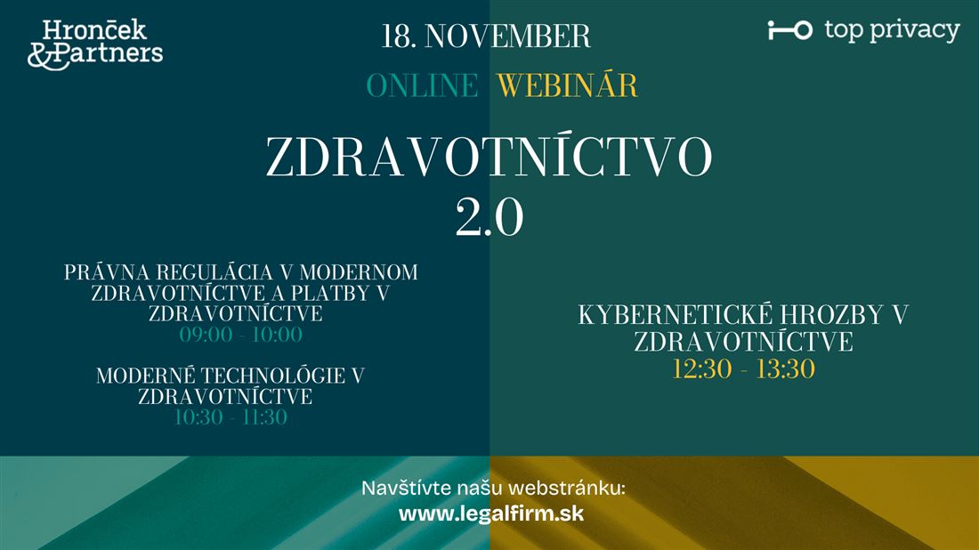 Bezplatný online webinár - 18. november 2025 : Zdravotníctvo 2.0: inovácie ktoré menia budúcnosť